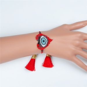 GOLD LOVE HEART EVIL EYE BRACELET